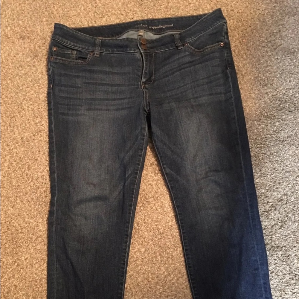 NY & Co SoHo Boyfriend Cropped Jeans